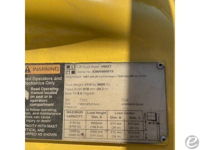2018 Hyster H50XT LP Gas Forklift - 123Forklift