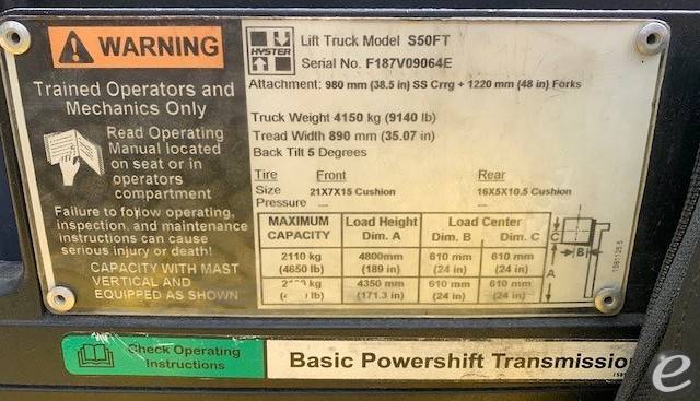 2007 Hyster S50FT