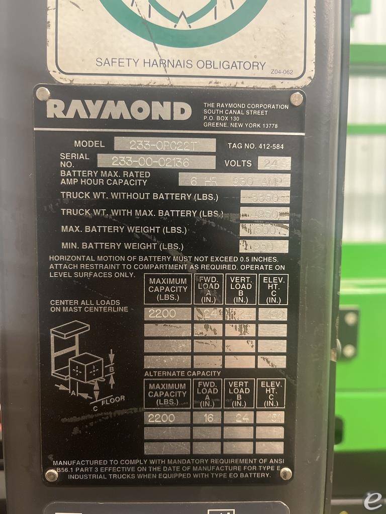 Raymond 233-OPC22T
