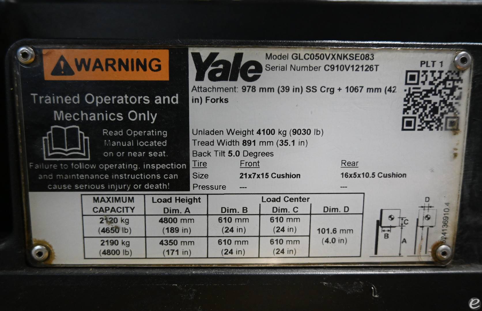 2019 Yale GC050VX 