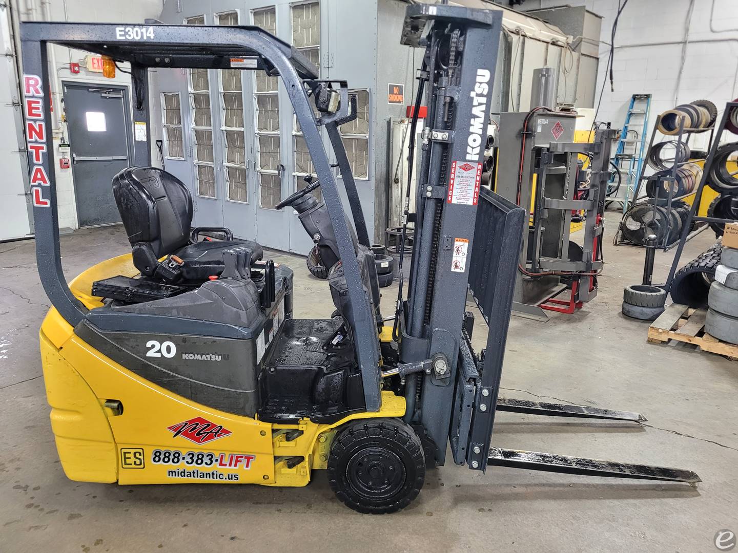 2013 Komatsu FB15MU-12 Electric Forklift - 123Forklift