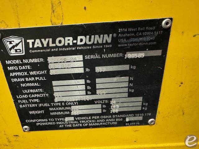 2012 Taylor Dunn SC-090-24