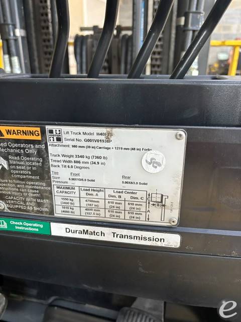 2016 Hyster H40FTS