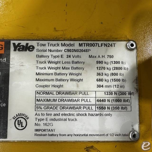 2016 Yale MTR007LFN