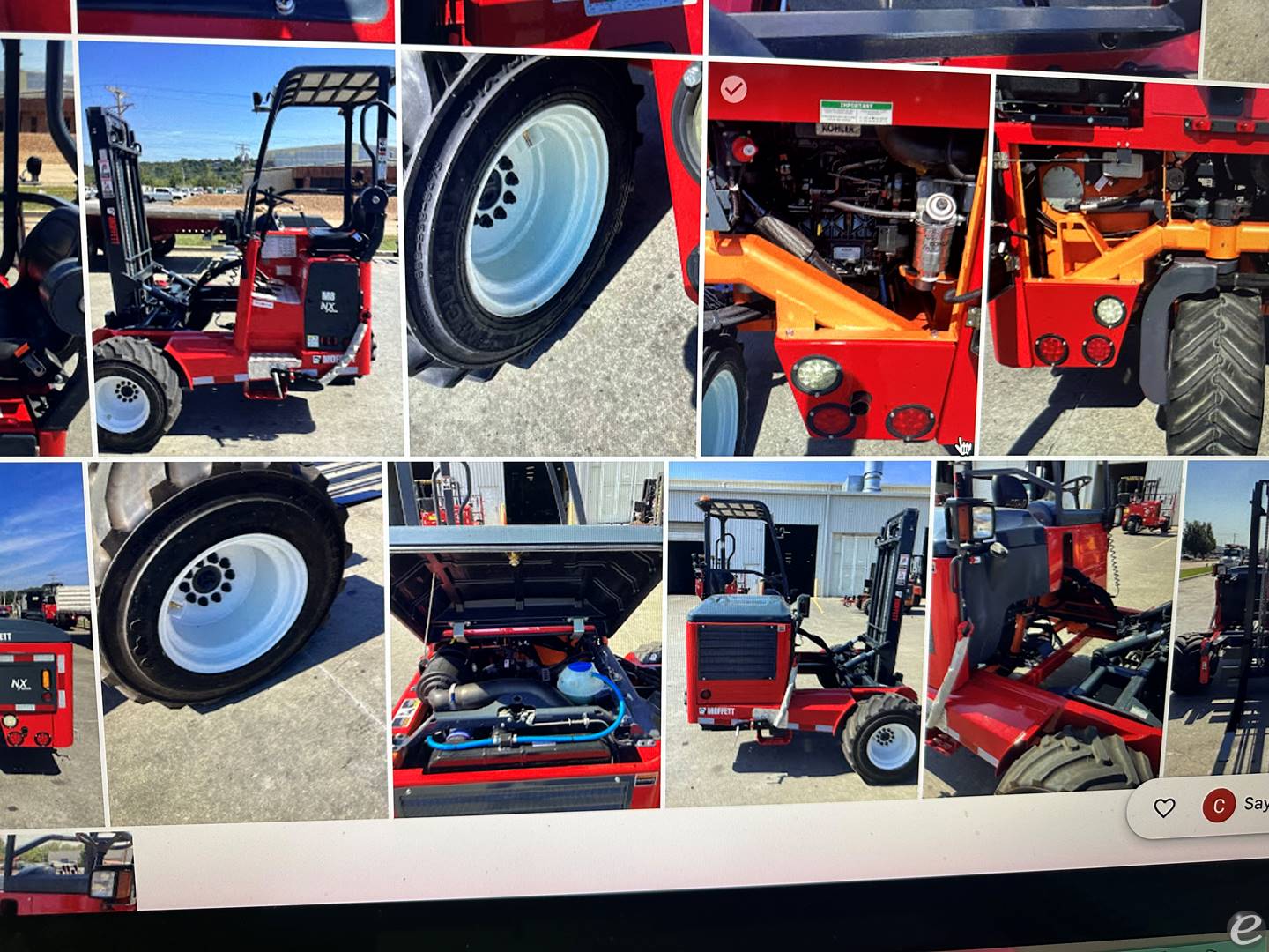 2017 Moffett M8 55.3NX Diesel Forklift - 123Forklift