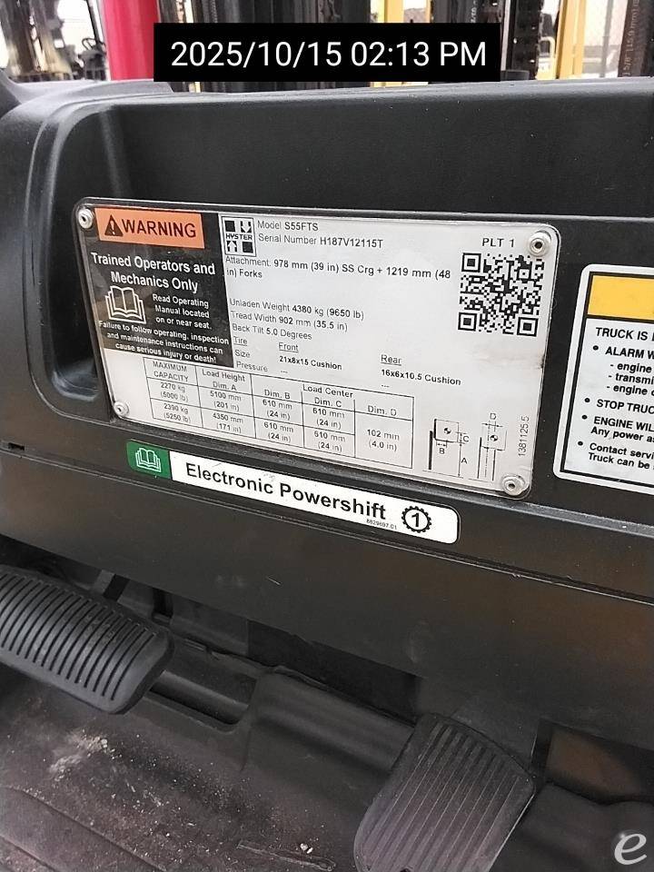 2019 Hyster S55FTS