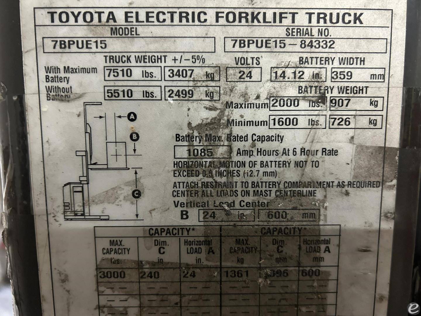 2015 Toyota 7BPUE15