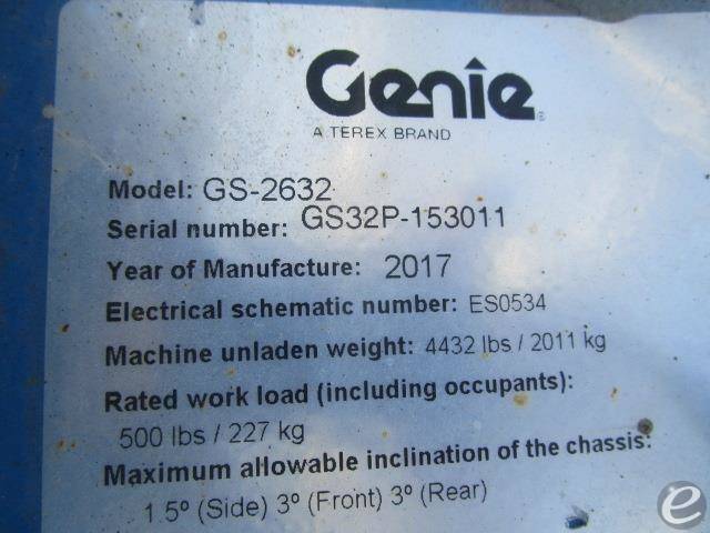 2017 Genie GS2632