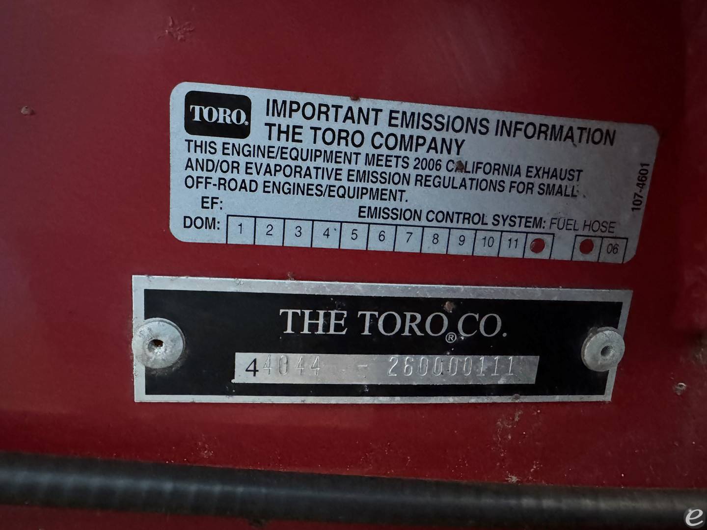 2006 Toro 4800 Turf Sweeper