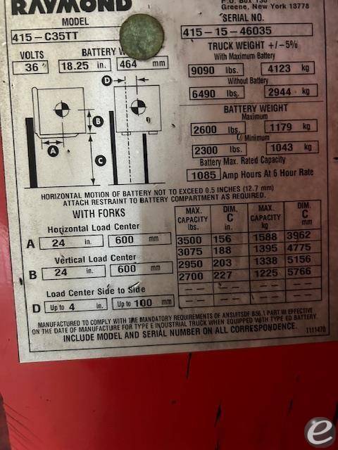 Raymond 415C35TT