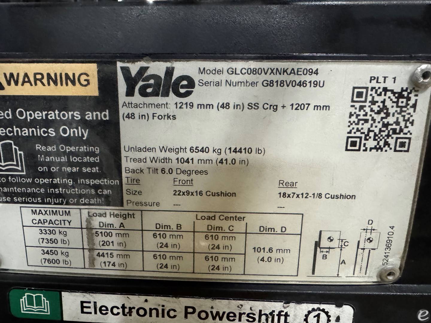 2020 Yale GLC080VX