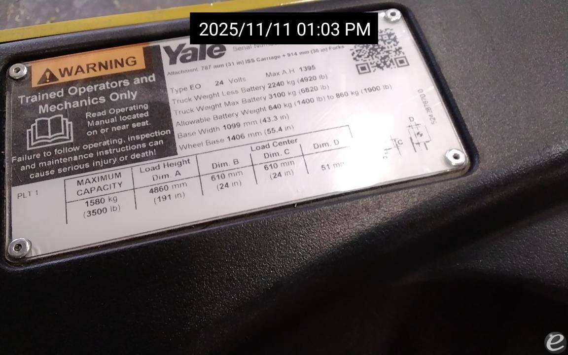 2020 Yale NR035DB