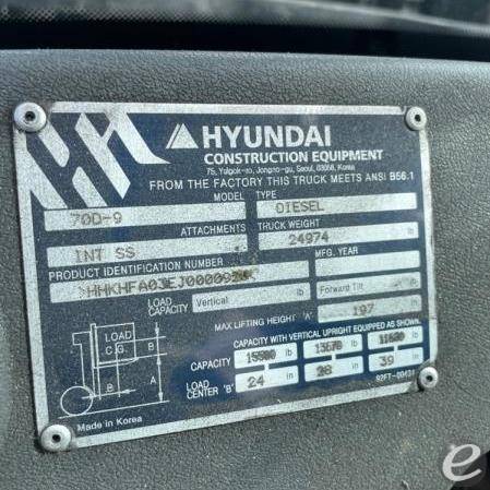2018 Hyundai 70D-9