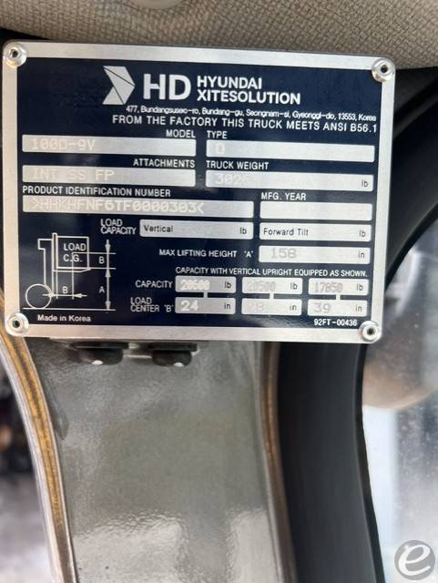 2026 Hyundai 100D-9V