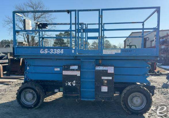 2015 Genie GS-3384 RT Diesel Scissor Lift - 123Forklift