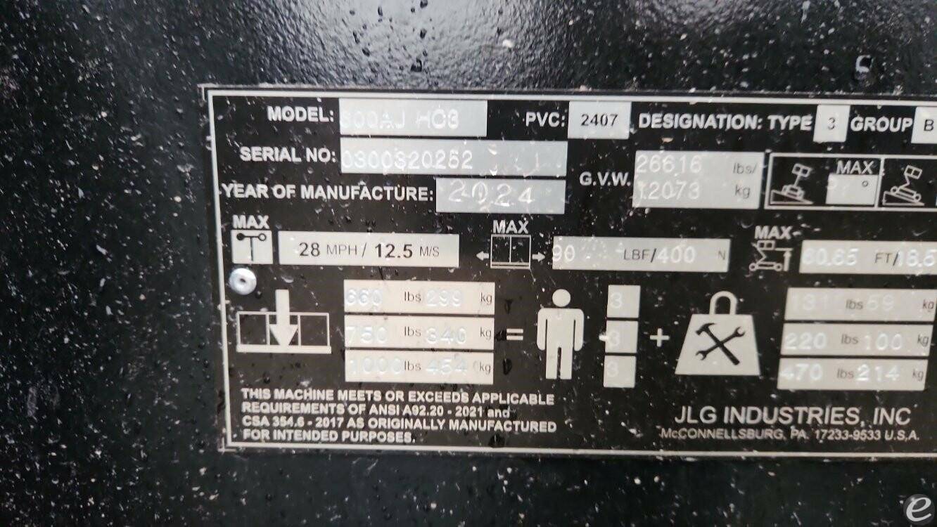 2024 JLG 600AJ HC3