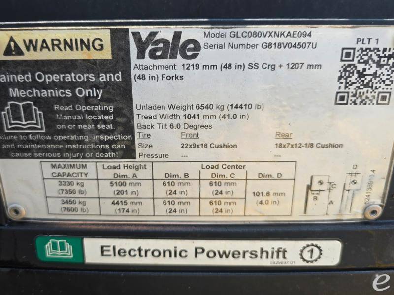 2020 Yale GLC080VX