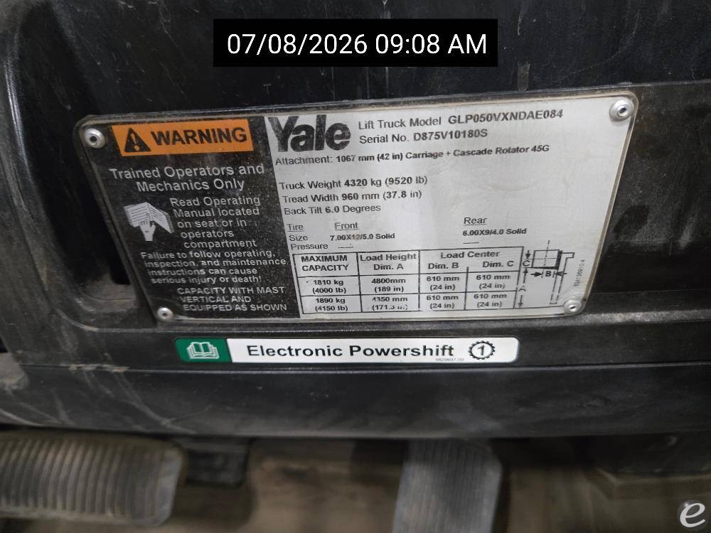 2018 Yale GP050VX