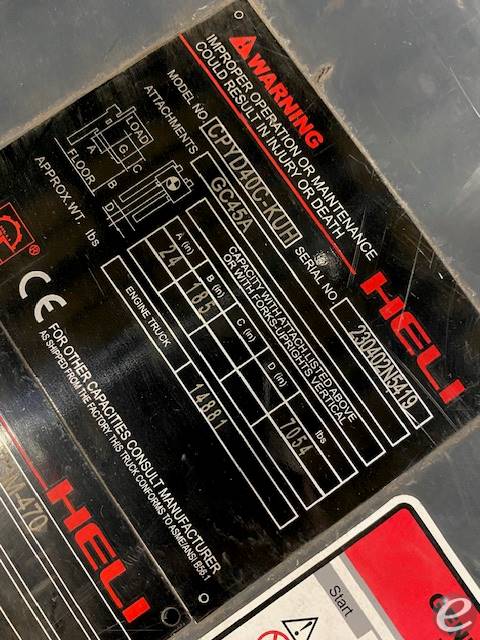 2021 Heli CPYD40C-KU1H