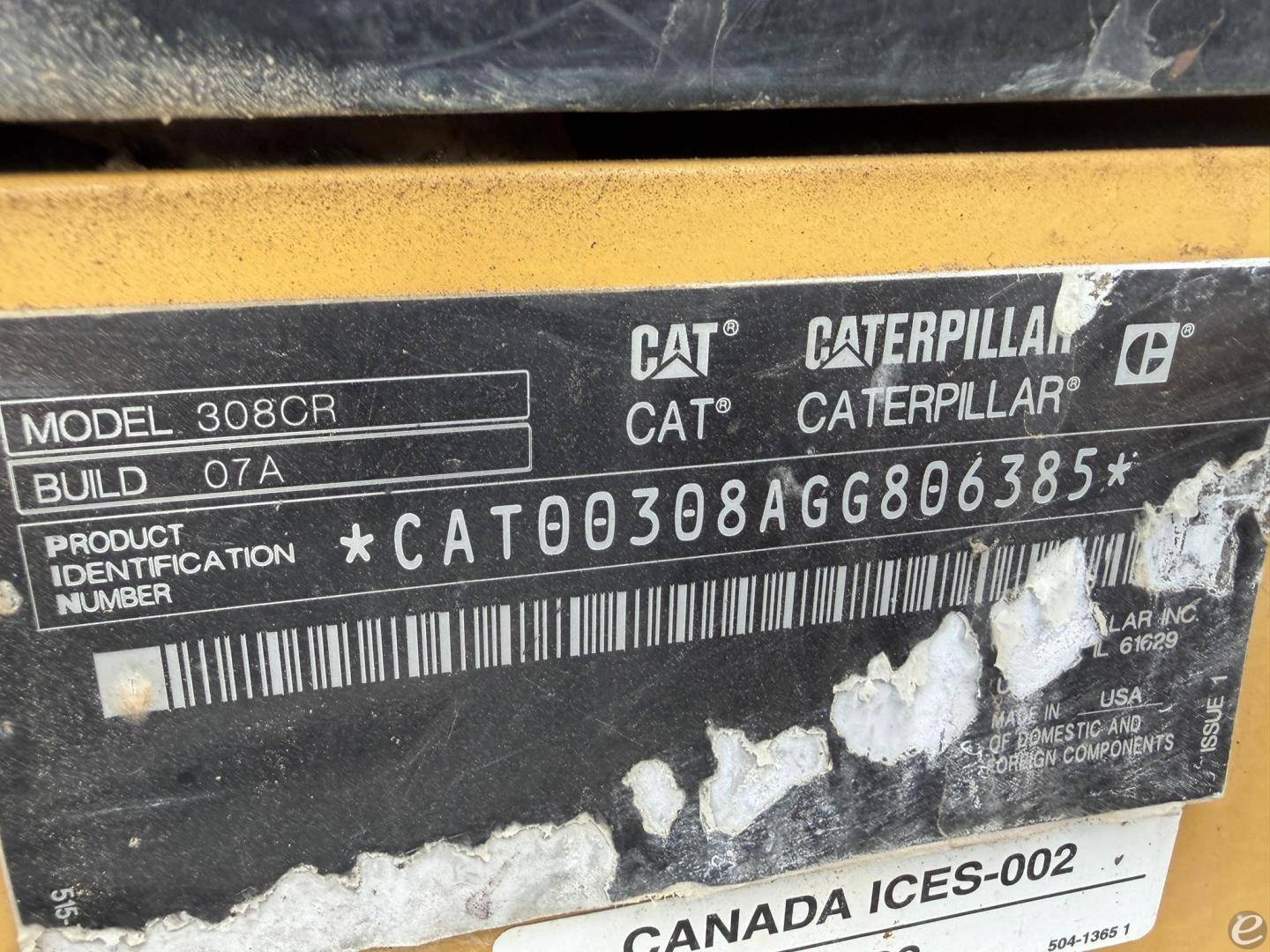 2022 Cat 308 CR