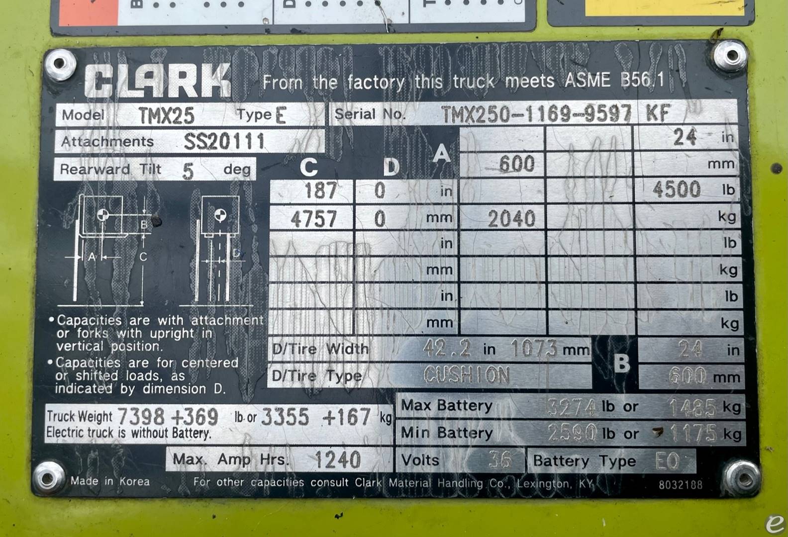2006 Clark TMX25