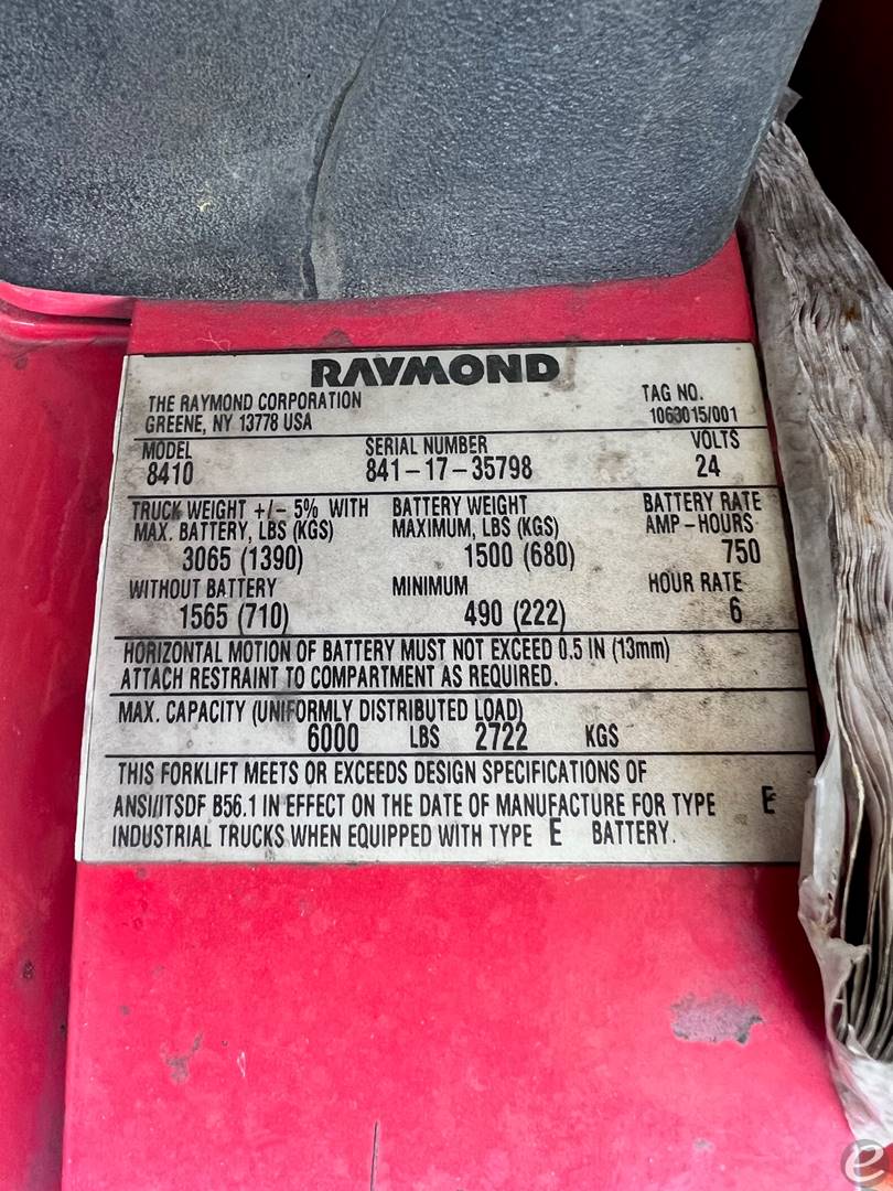 2016 Raymond 8410 Electric Forklift - 123Forklift