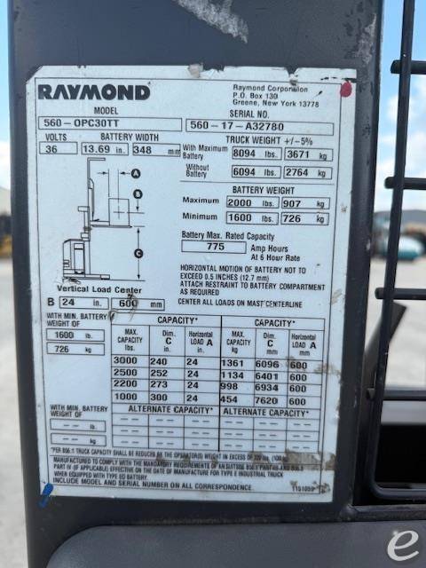 Raymond 560OPC30TT