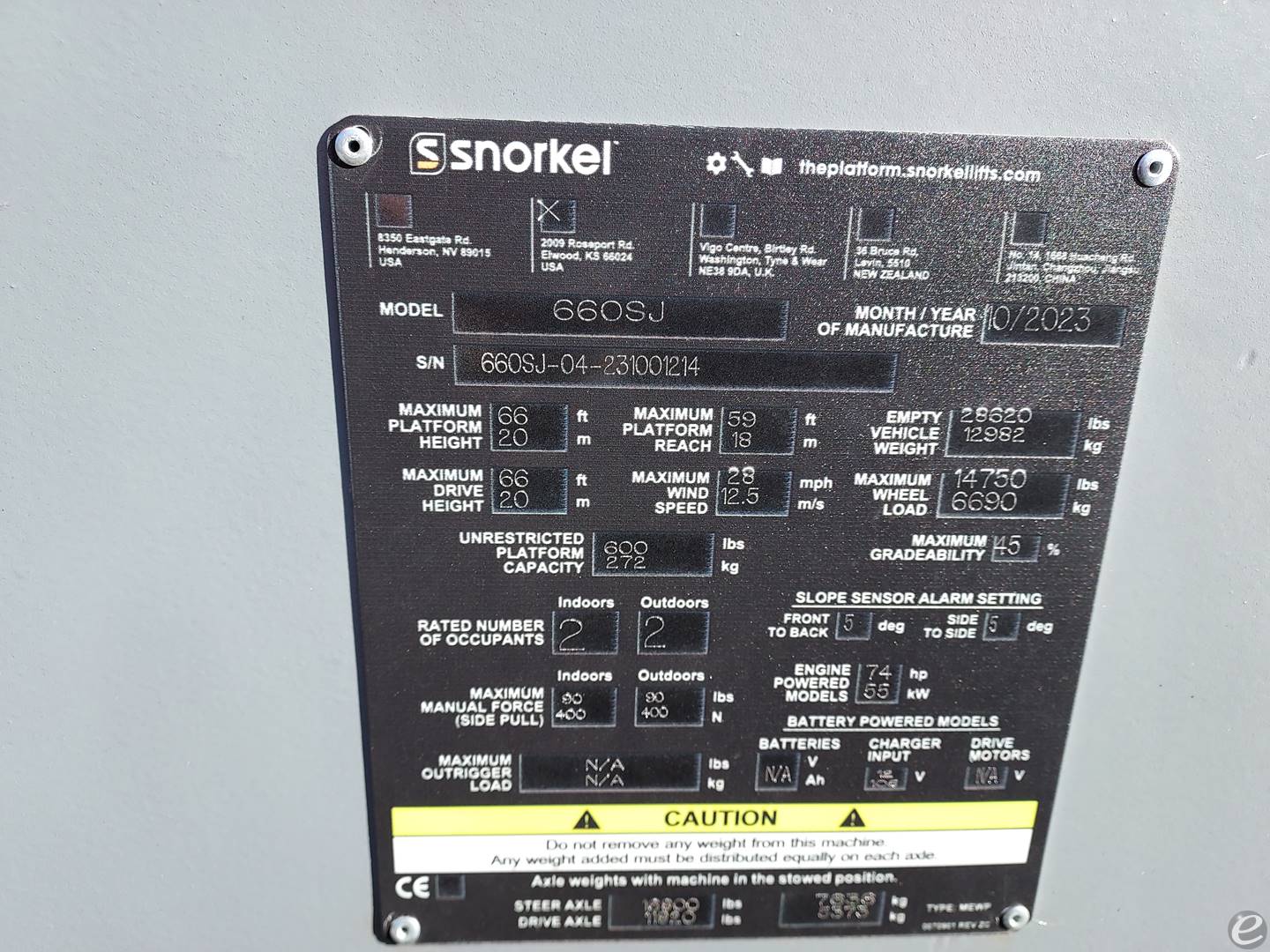 2023 Snorkel 660SJ