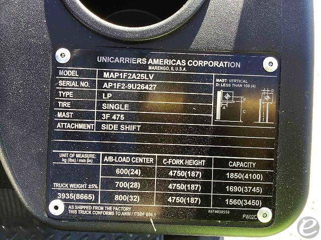 2021 Nissan                                             AF50LP LP Gas Forklift - 123Forklift