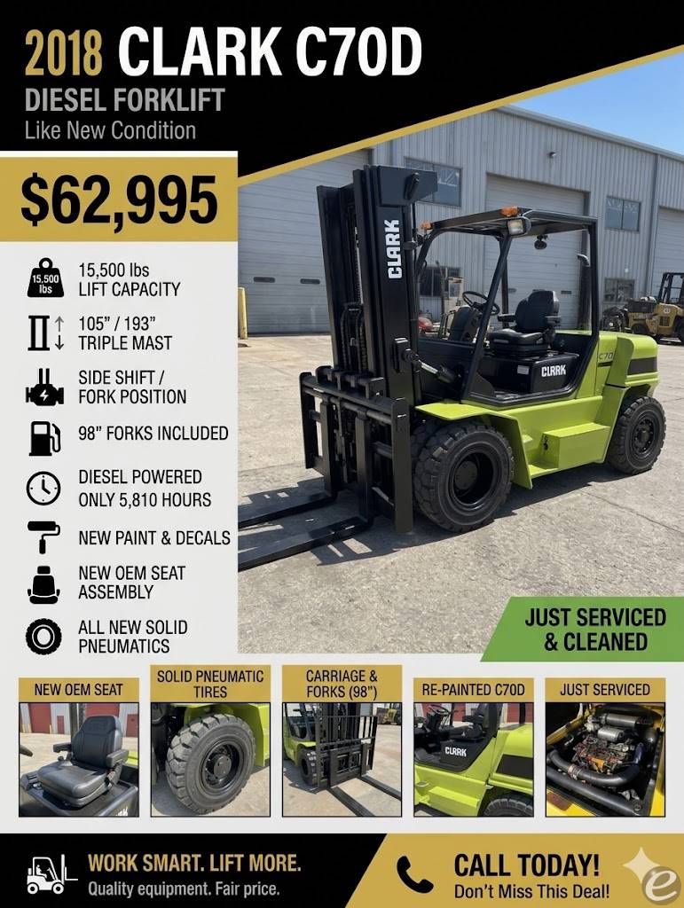 2018 Clark C70D