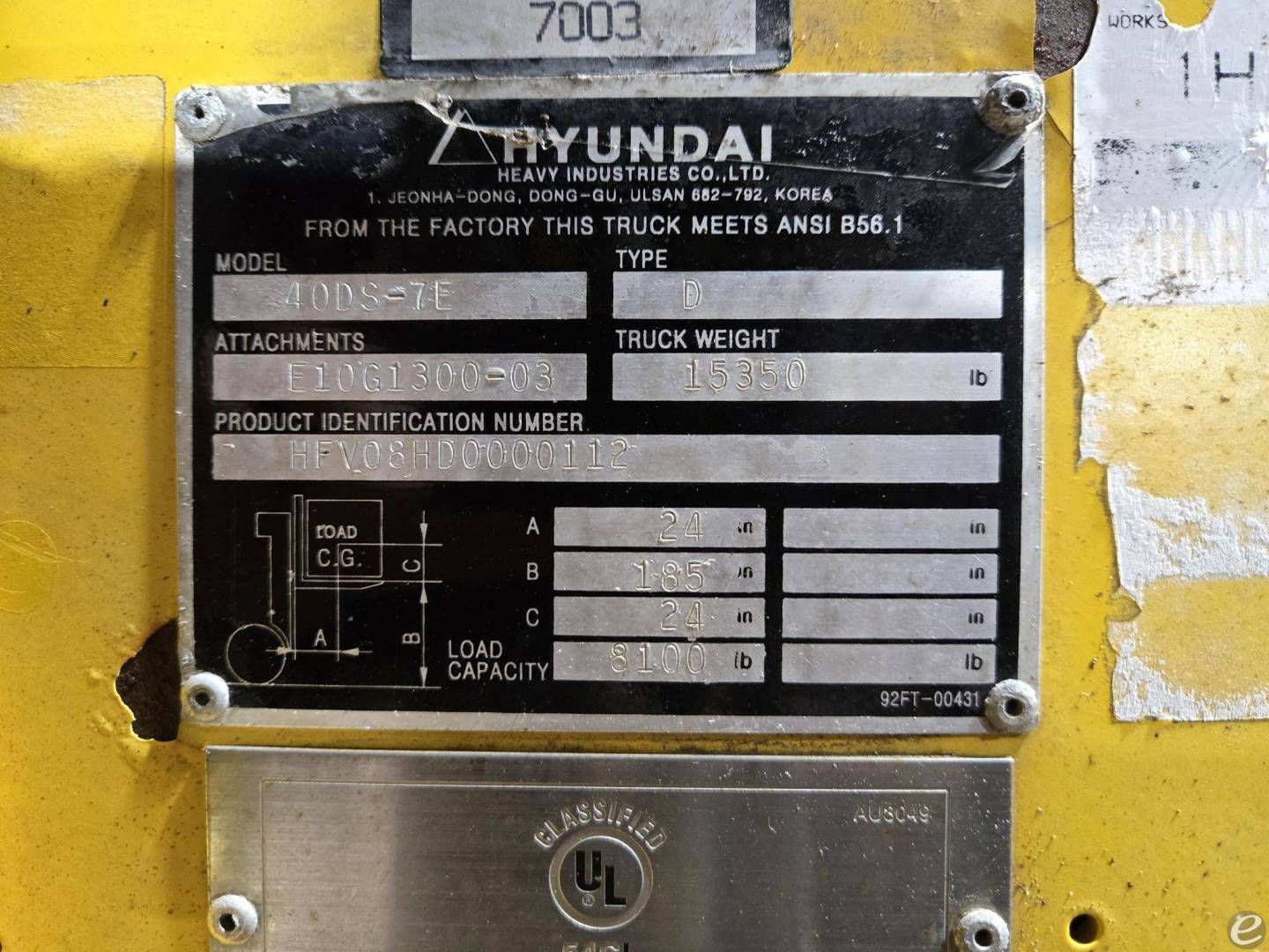 2013 Hyundai 40DS-7E