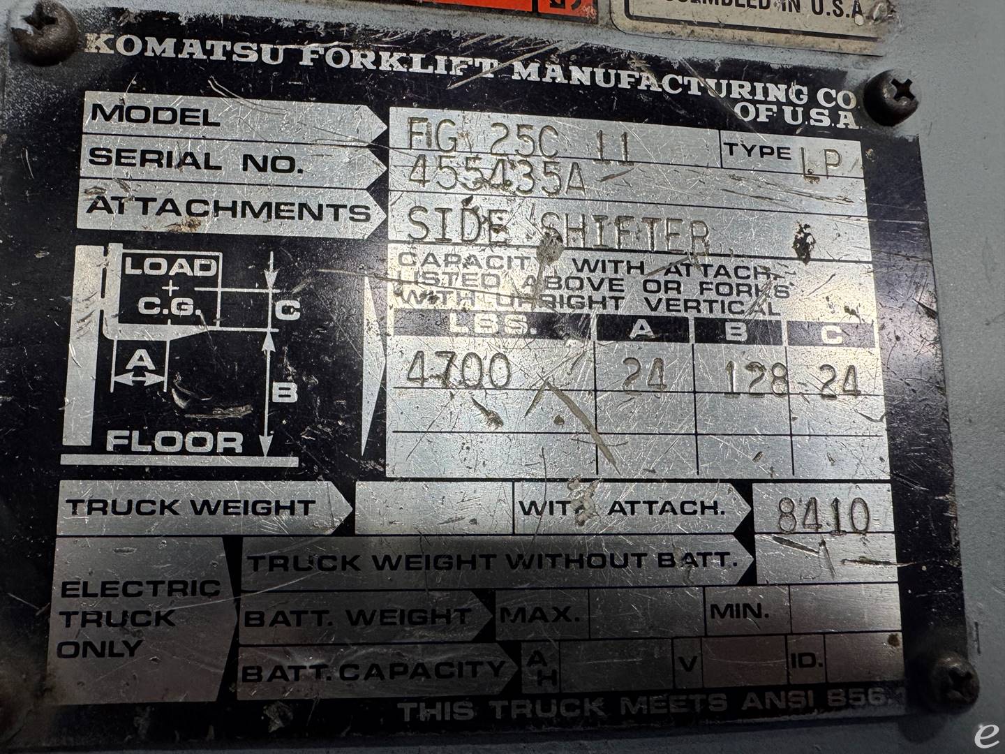 1993 Komatsu FG25C-11