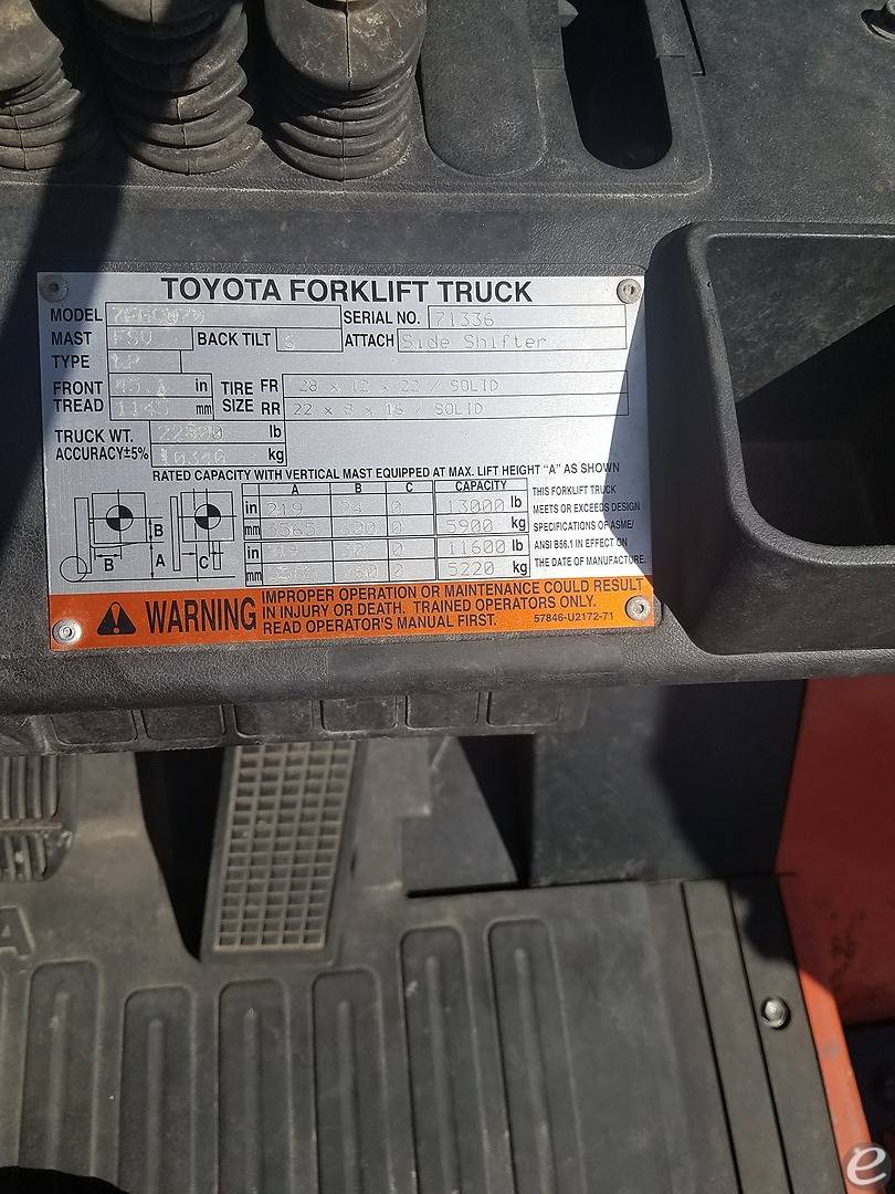 2013 Toyota 7FGCU70