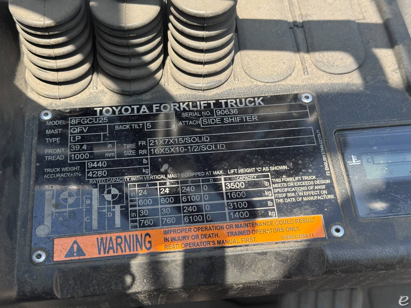 2011 Toyota 8FGCU25