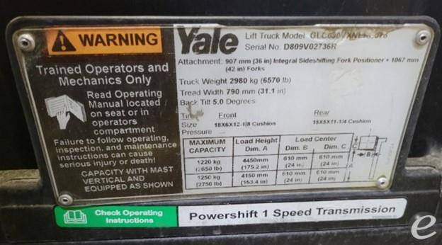 2017 Yale GC030VX LP Gas Forklift - 123Forklift