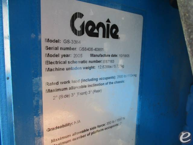 2006 Genie GS3384RT