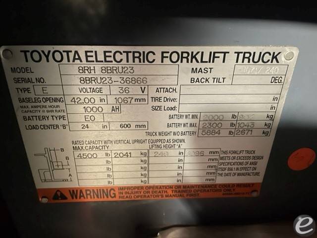 2012 Toyota 8BR233M240