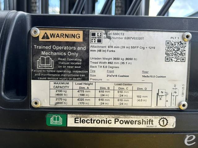 2019 Hyster S50CT2