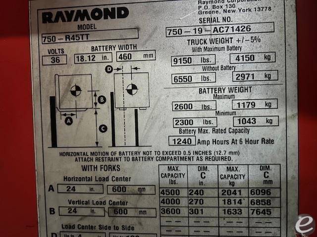 Raymond 750R45TT
