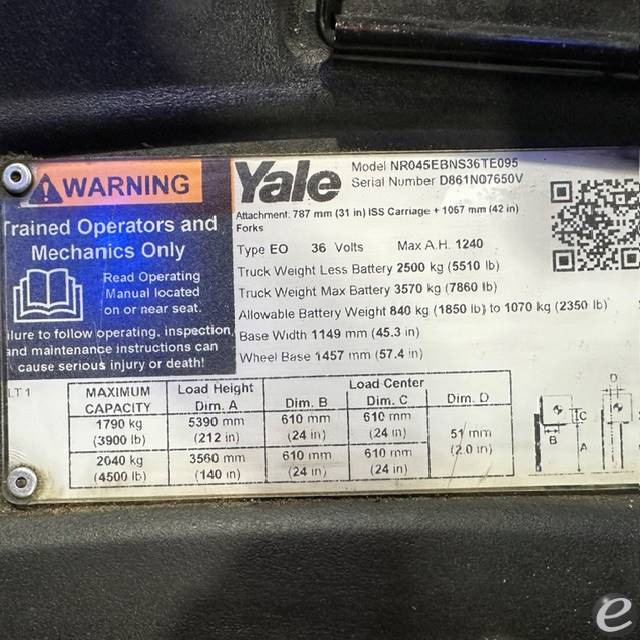 2021 Yale NR045EB