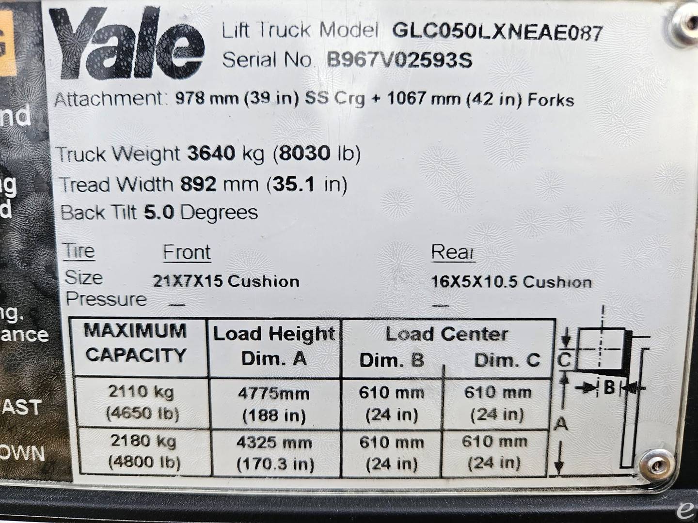 2018 Yale GC050LX2