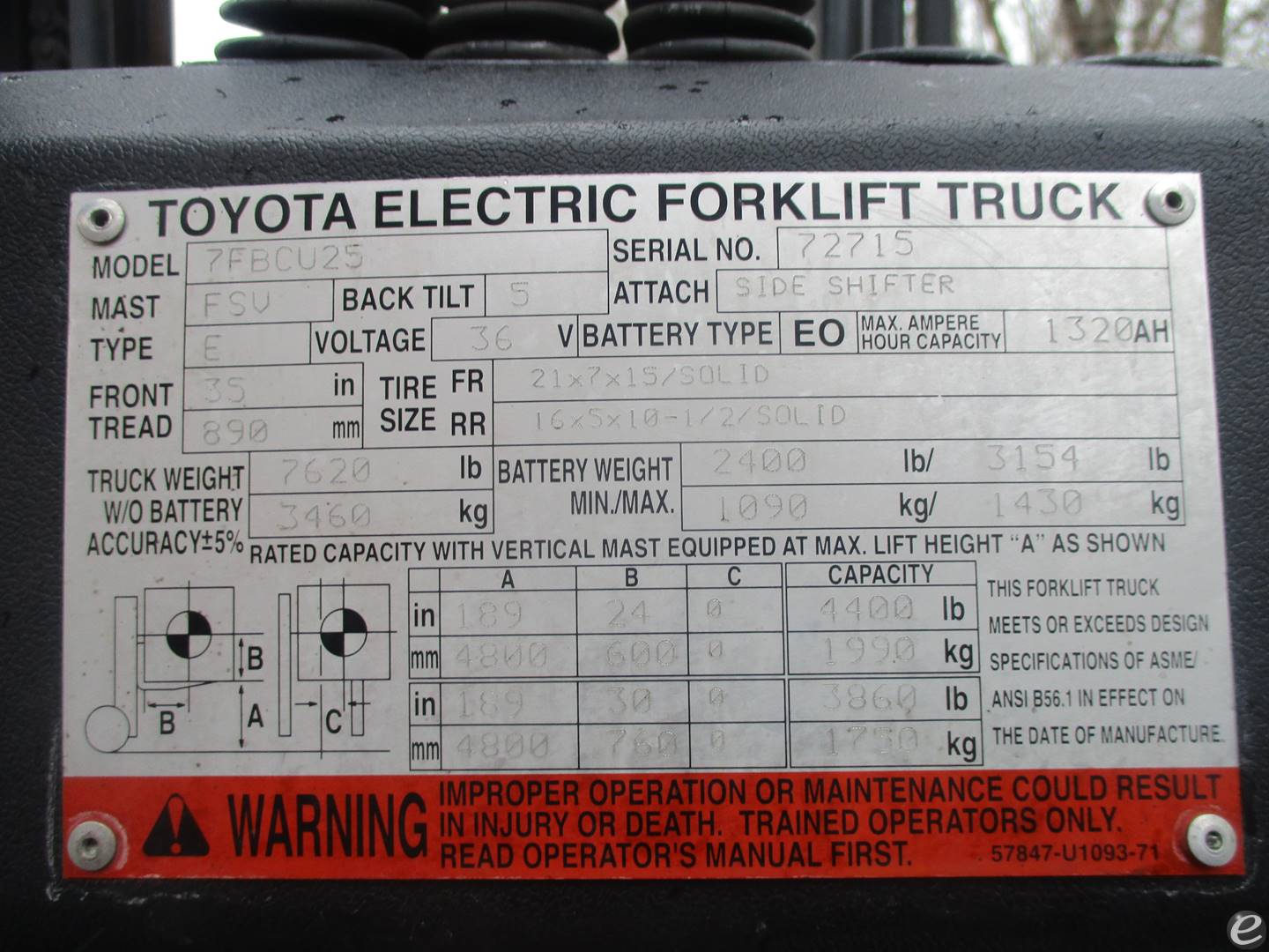 2009 Toyota 7FBCU25