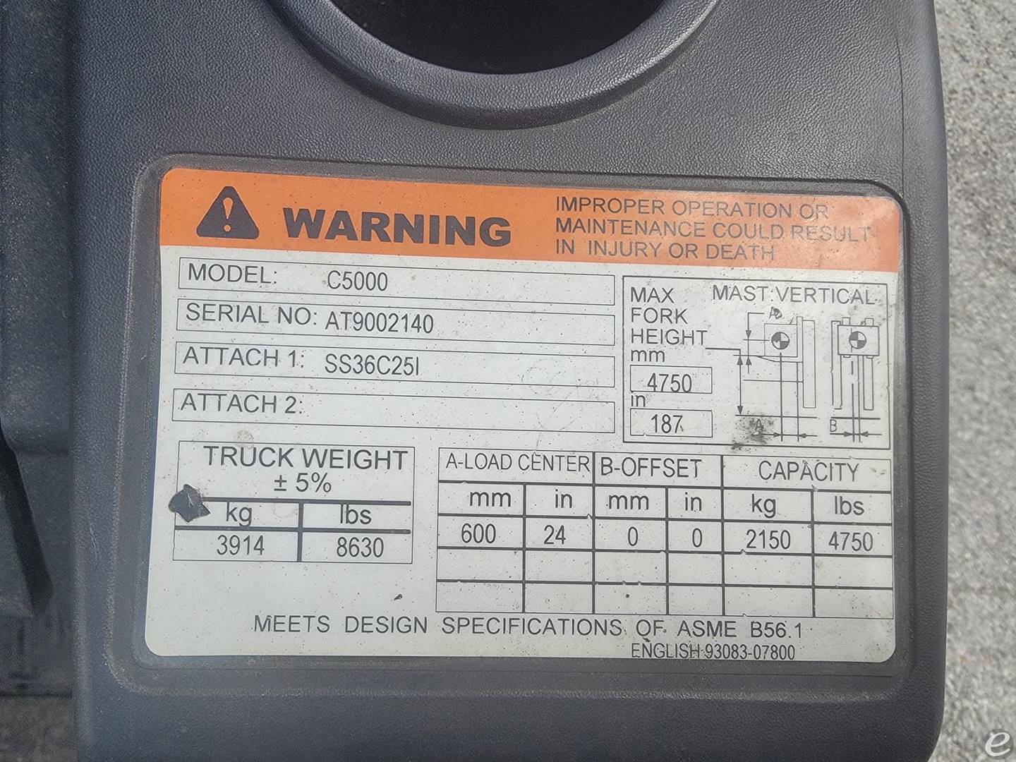 2006 Cat C5000