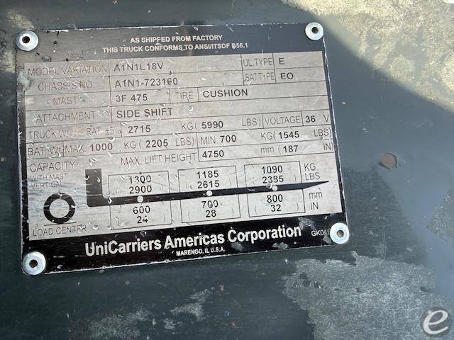 2017 Unicarriers TX35N