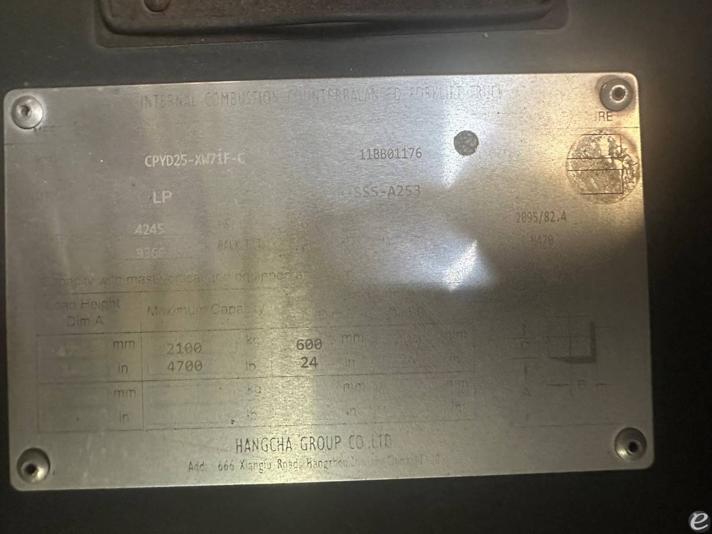 2023 Hangcha CPYD25-XW71F-C