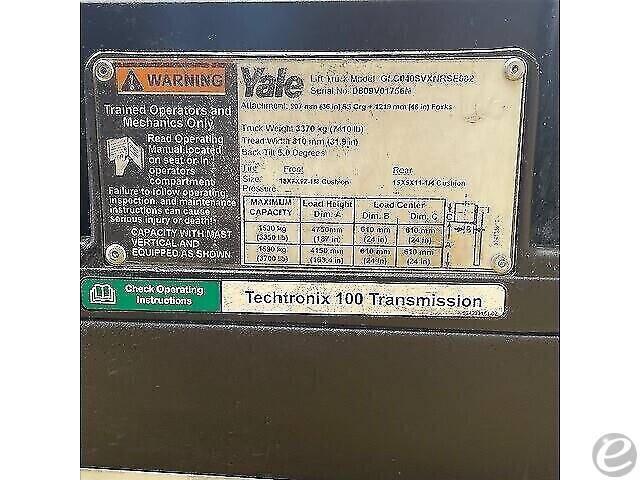 2015 Yale GC040SVX LP Gas Forklift - 123Forklift