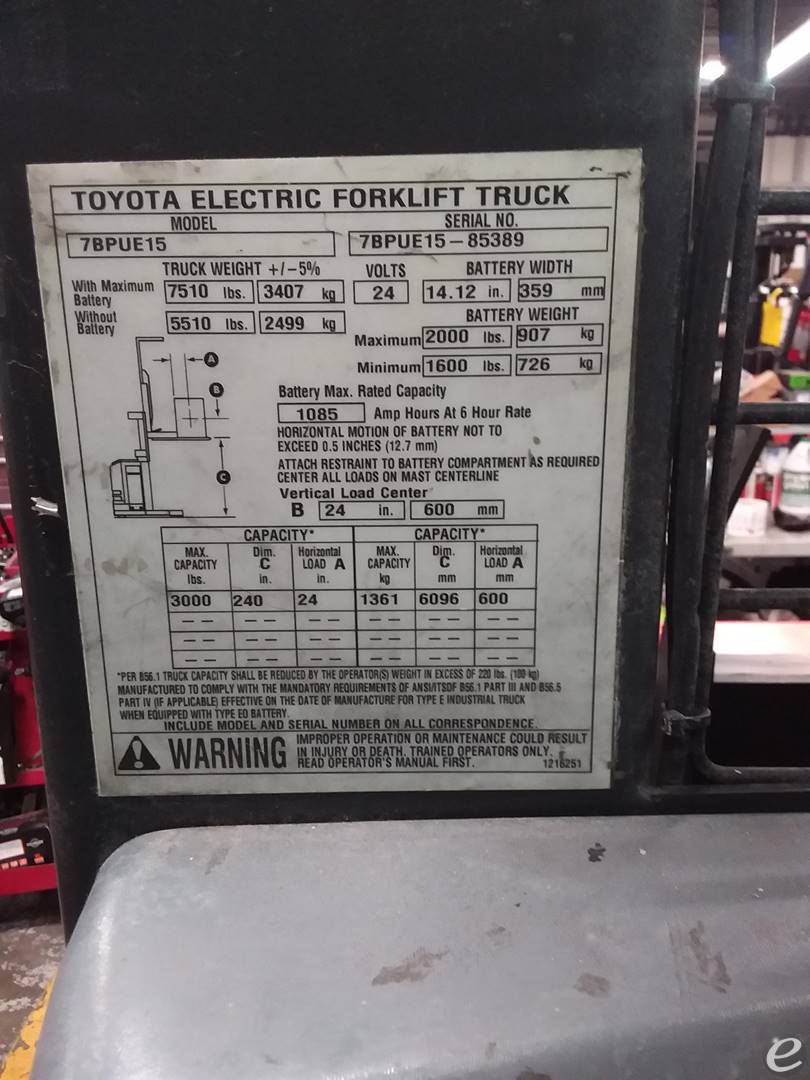 2018 Toyota 7BPUE15240