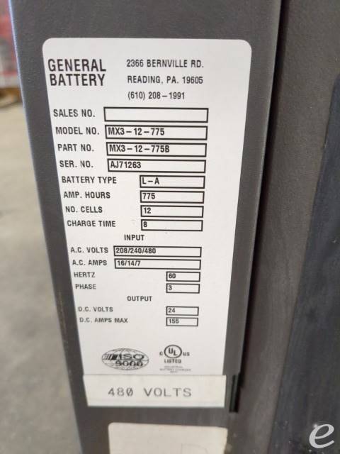 General Battery MX3-12-775