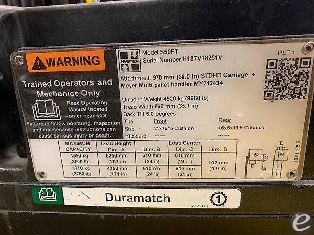 2021 Hyster S50FT LP Gas Forklift - 123Forklift