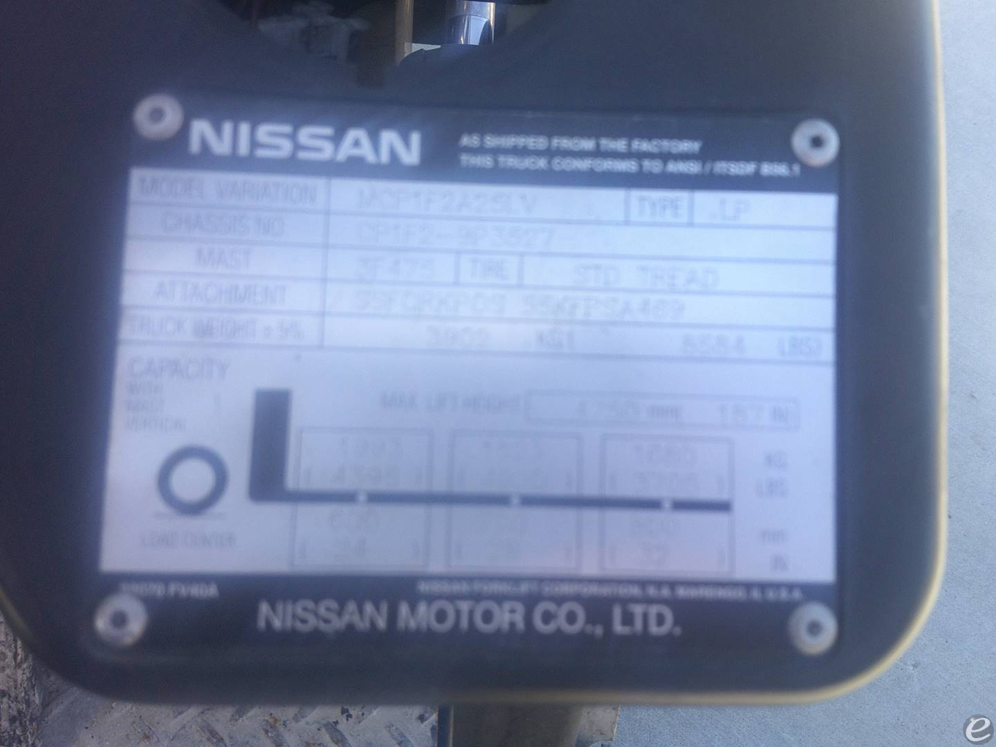 2008 Nissan MCP1F2A25LV